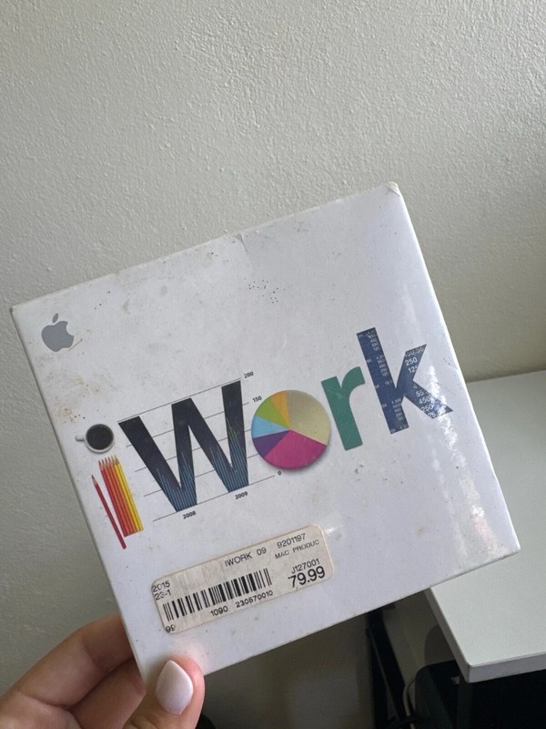 Apple iWork Retail Box – Vintage Apple Software for Mac OS (Collector’s Item)