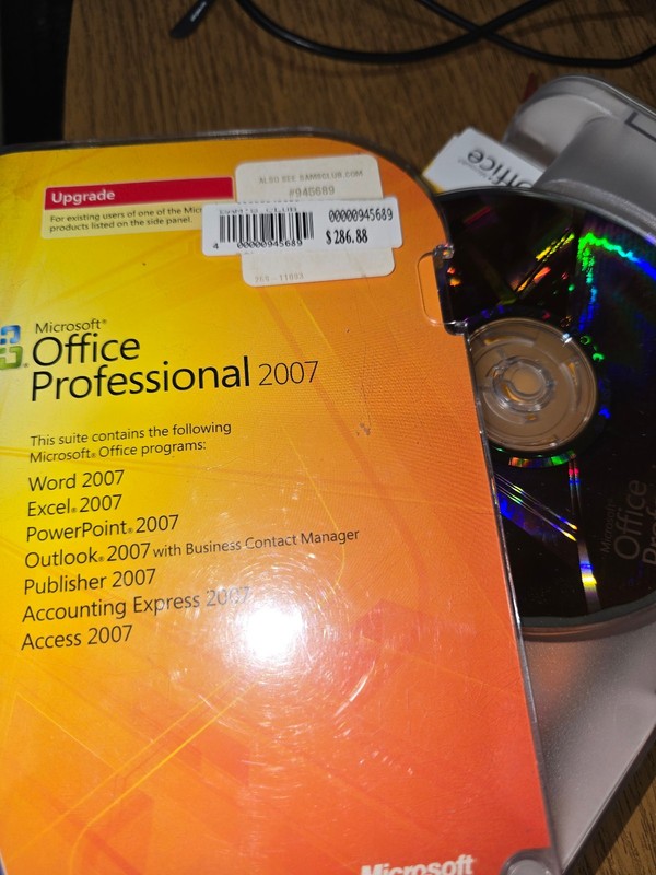Microsoft Office Professional 2007 Upgrade – Retail Version, Complete w/ Key