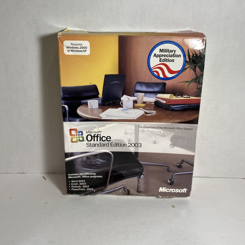 Microsoft Office Standard Edition 2003 Military Appreciation w/ Product Key gallery