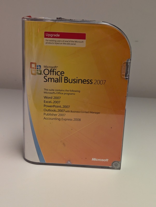 Microsoft Office Small Business 2007 Upgrade w/ Key (2) Discs & Booklets
