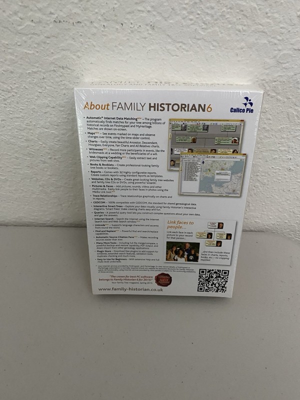Family Historian 6 PC CD Windows 10 Genealogy & Family Tree Software NEW gallery