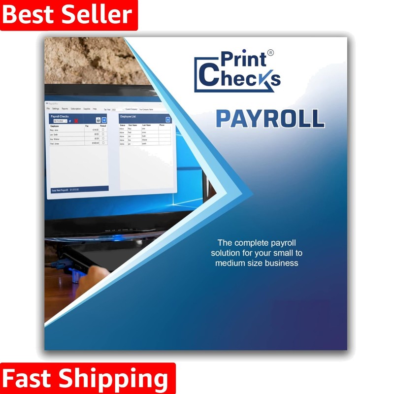 Payroll Software with Forms Generation for W-2s and 1099s – Windows Compatible