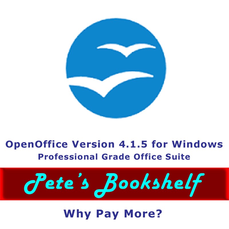 OpenOffice - Version 4.1.5 for Windows on CD - Word Proc/Spreadsheet/Database