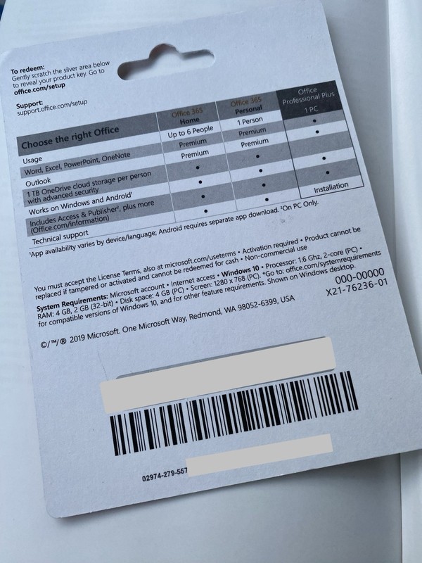 Microsoft Office Pro Plus 2019 Lifetime 1 PC Genuine retail gallery