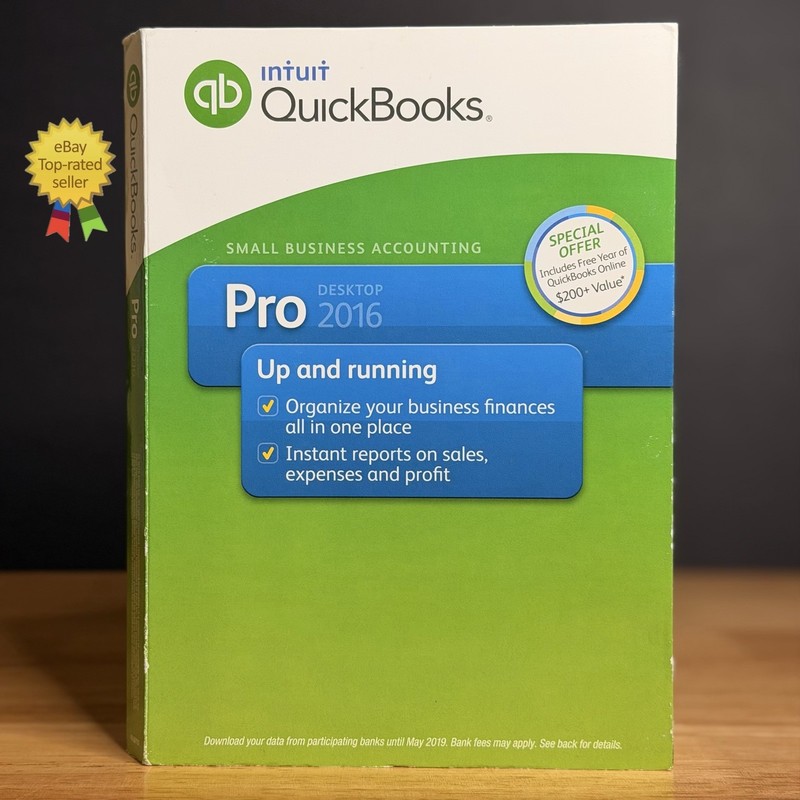 NEW Quickbooks 2016 Desktop Pro Windows Retail -NO SUBSCRIPT10N- SEALED