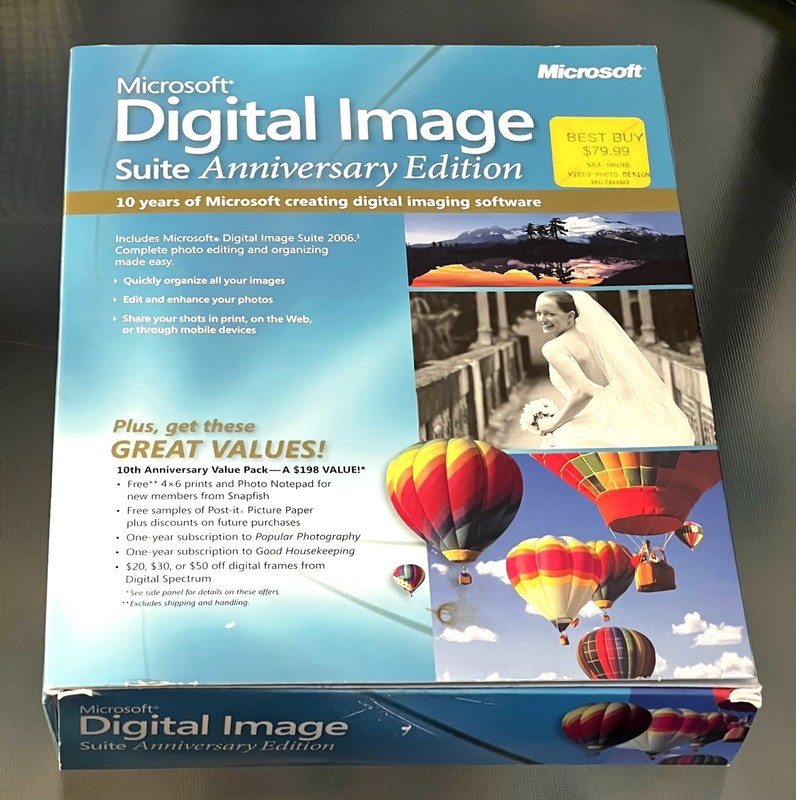 Microsoft Digital Image Suite 2006 Windows PC Photo Editing Program - Pre Owned