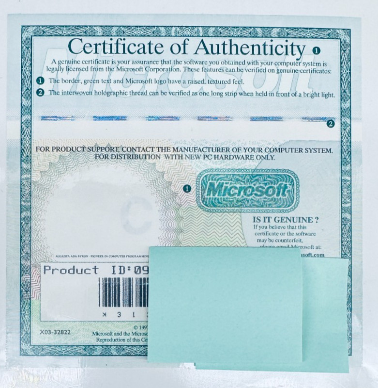 Microsoft Office 97 Pro CD w/ Authenticity Certificate & Manual, Sealed, #09 gallery