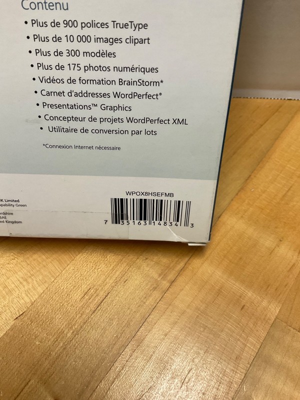 Corel WordPerfect Office Home & Student X8 ( WPOX8HSEFMB ) New Sealed gallery