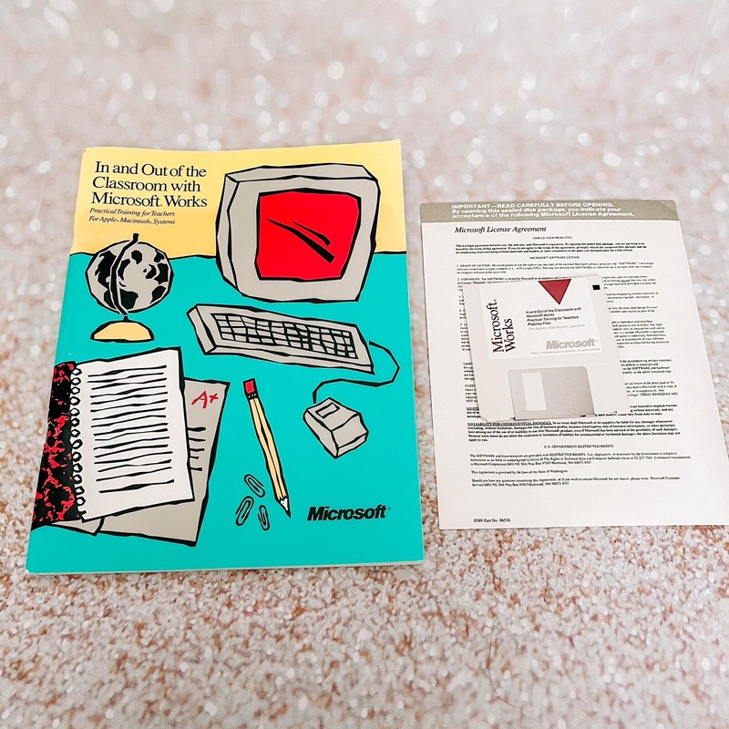 In And Out Of The Classroom With Microsoft Works W/ Floppy Disc 1990 Teachers