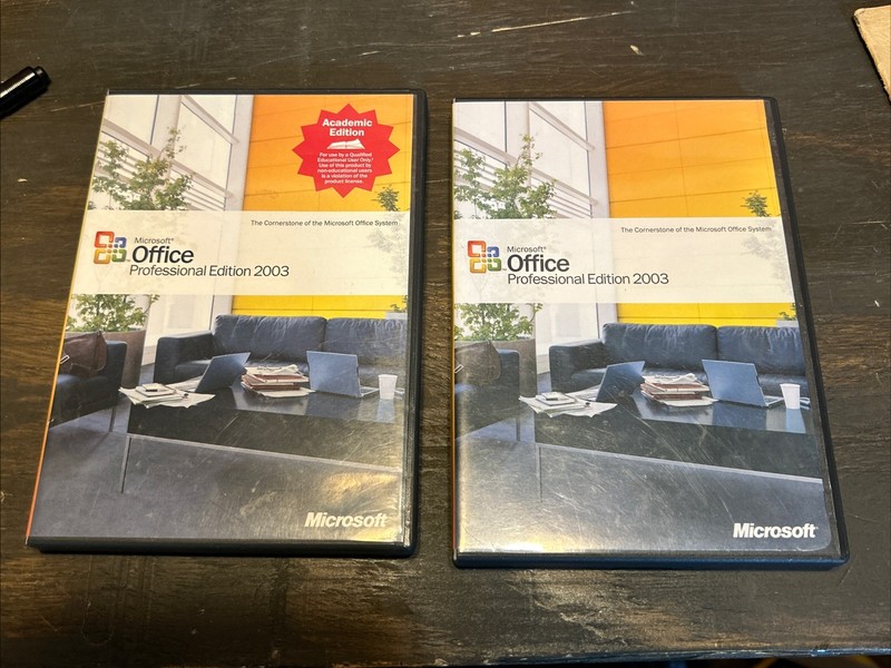 Two 2 Microsoft Office Professional Edition 2003 Product Key & Manual
