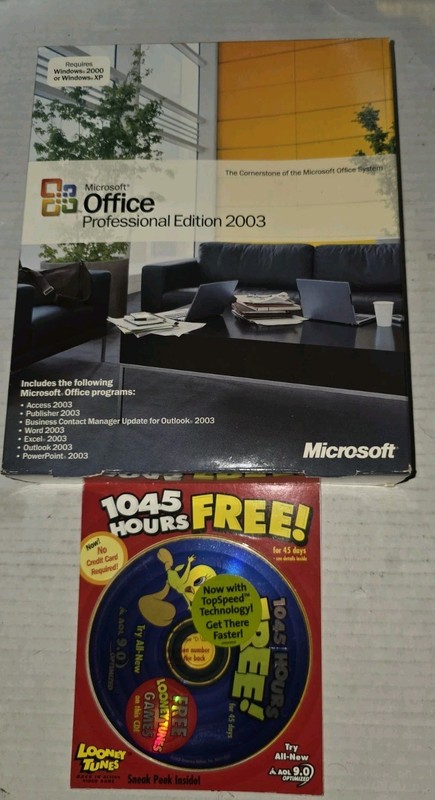 Microsoft Office 2003 Pro 2 install/ Upgrade CDs with Service pack 2 Disc