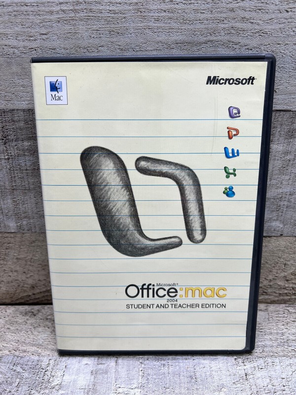 Microsoft Office Mac 2004 Student and Teacher Edition Booklet 3 Keys Software