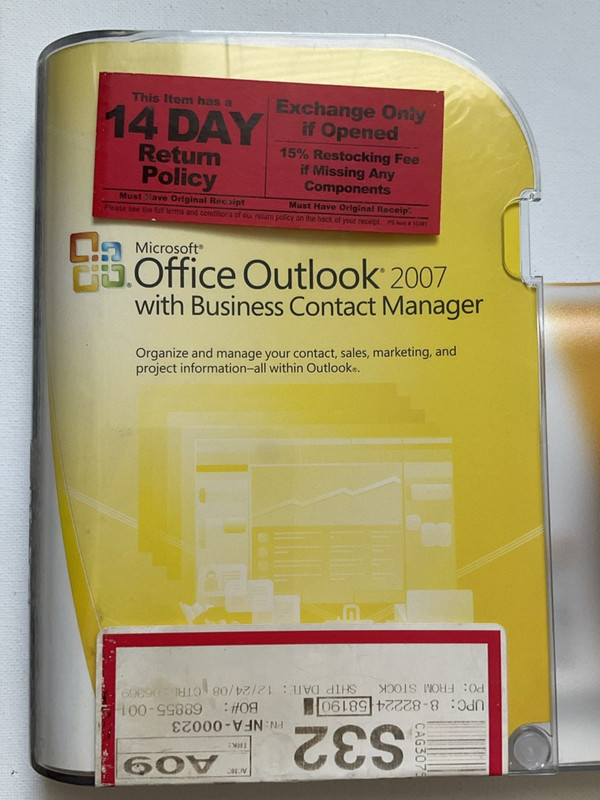 Microsoft Office Outlook 2007 with Business Contact Manager with Product Key