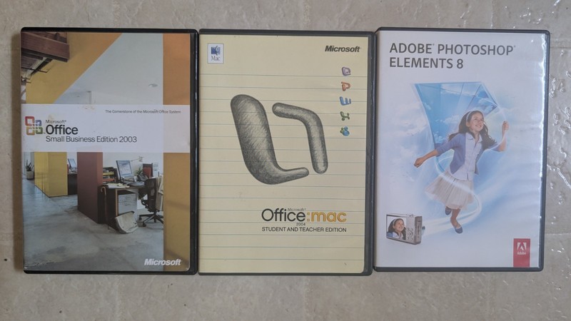 MICROSOFT OFFICE WINDOWS / MAC 04 Business & Teacher + Adobe PS Elements 8 Itune