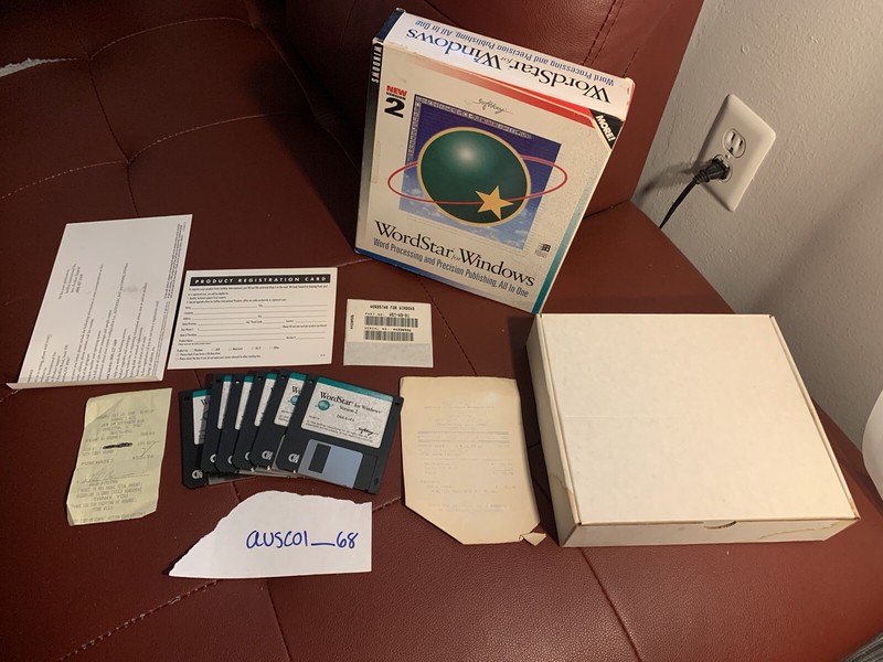 RARE WORD PROCESSING SOFTWARE WORDSTAR V.2 FOR WINDOWS microcomputers MS-DOS gallery