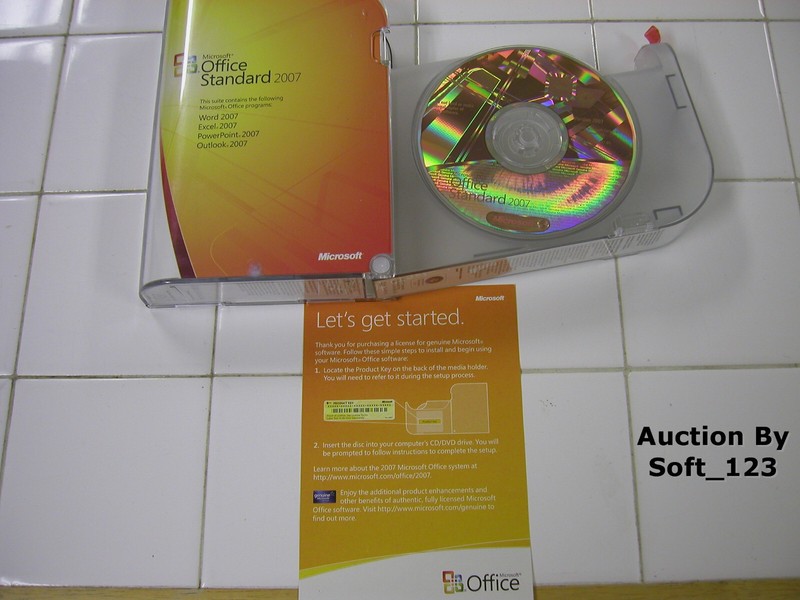 Microsoft MS Office 2007 Standard Word, Excel, PowePoint, Outlook =NEW BOX=