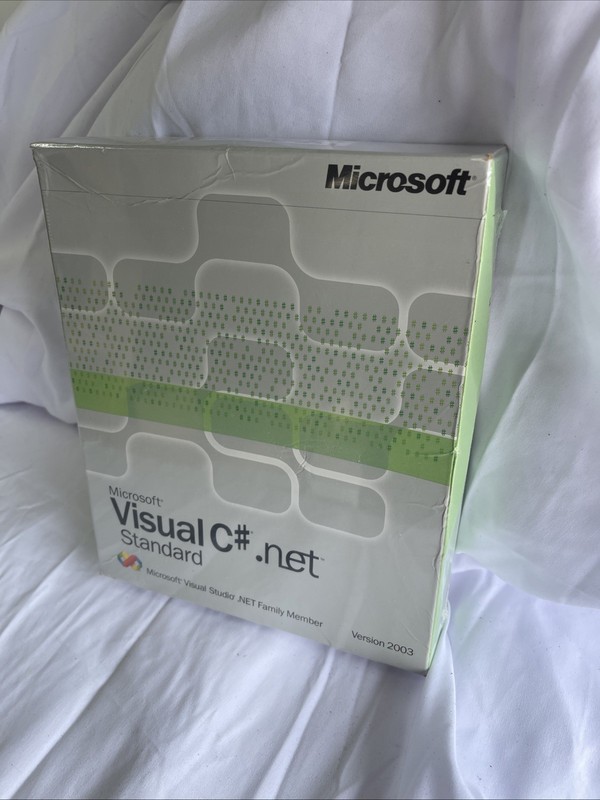 New MS Visual C# . net standard for win in retail sealed box full retail version