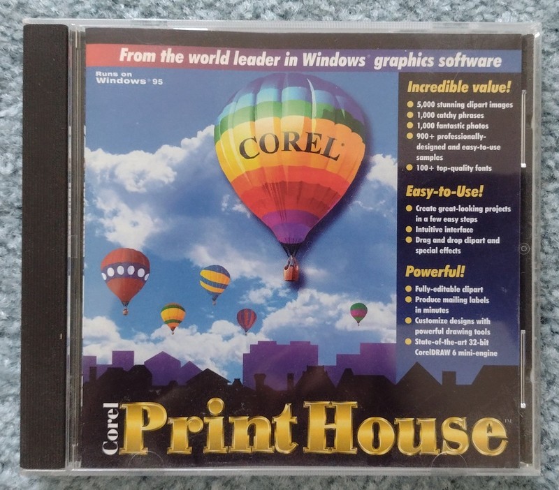 Corel Professional Office 7 Software and book, Print House and Photo Suite gallery