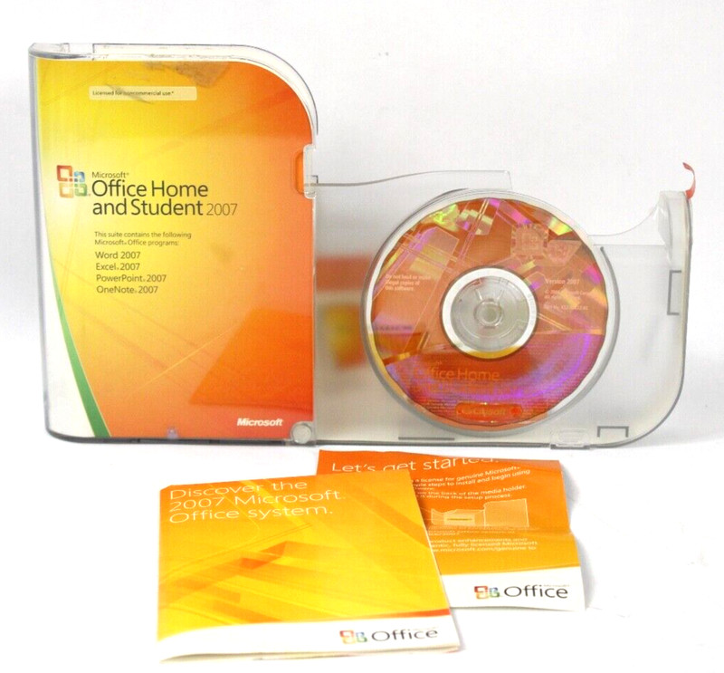 Microsoft Office Home and Student 2007 Genuine Retail Full Version w/ Key EXC