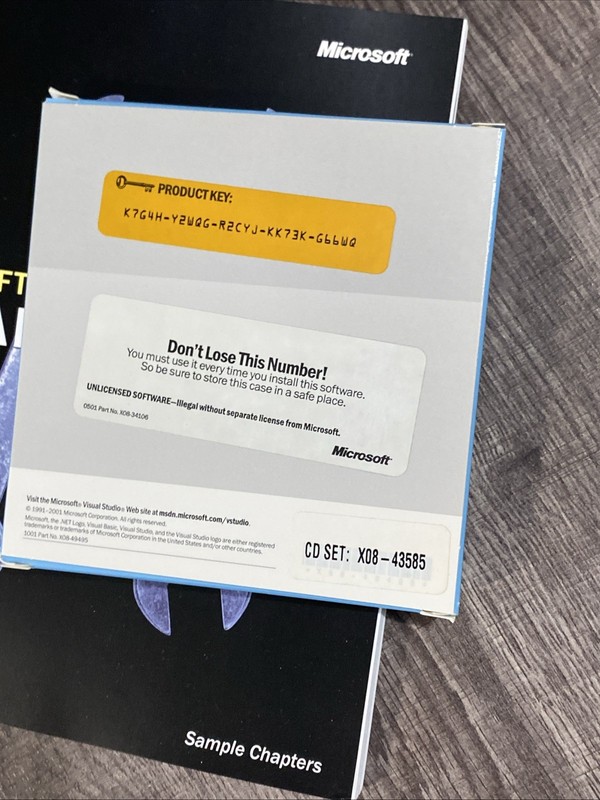Microsoft Visual Basic .net Standard 2002 Open Box Complete gallery