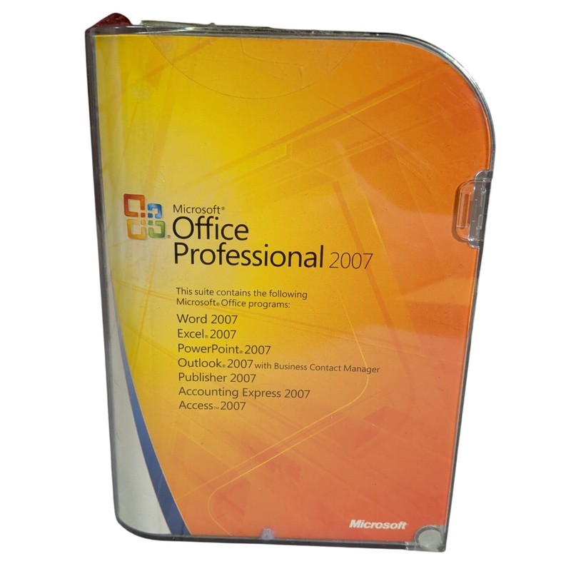 Microsoft Office 2007 Professional Full English Retail Version w/ Product Key