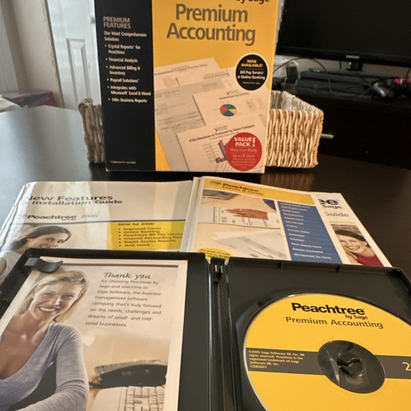 Peachtree by Sage Premium Accounting Software CD 2006
