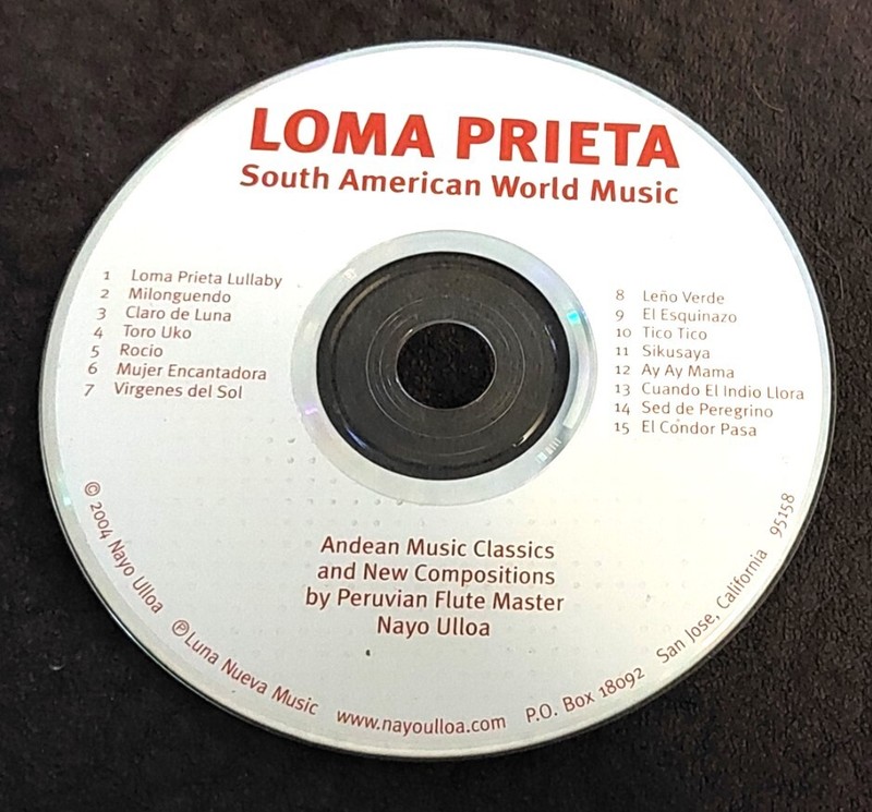 Loma Prieta South American World Music CD DISC ONLY – Generic Black Case