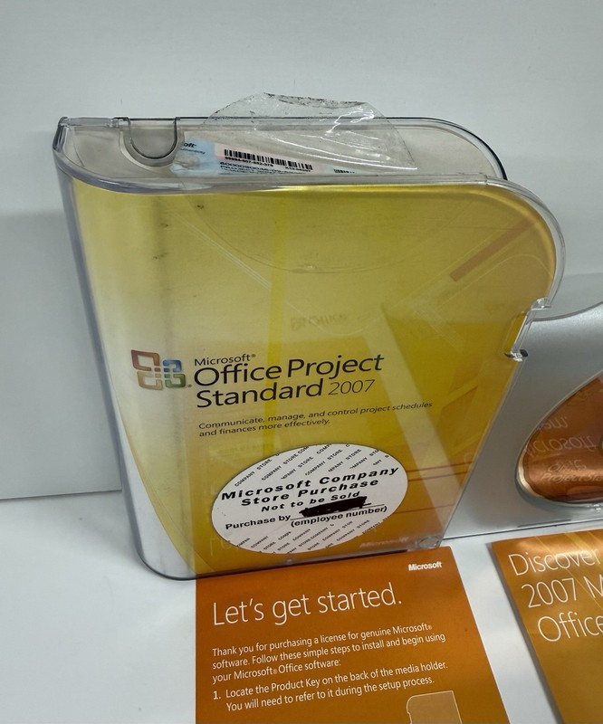 Microsoft Office Project Standard 2007 Software Disc Great Shape gallery