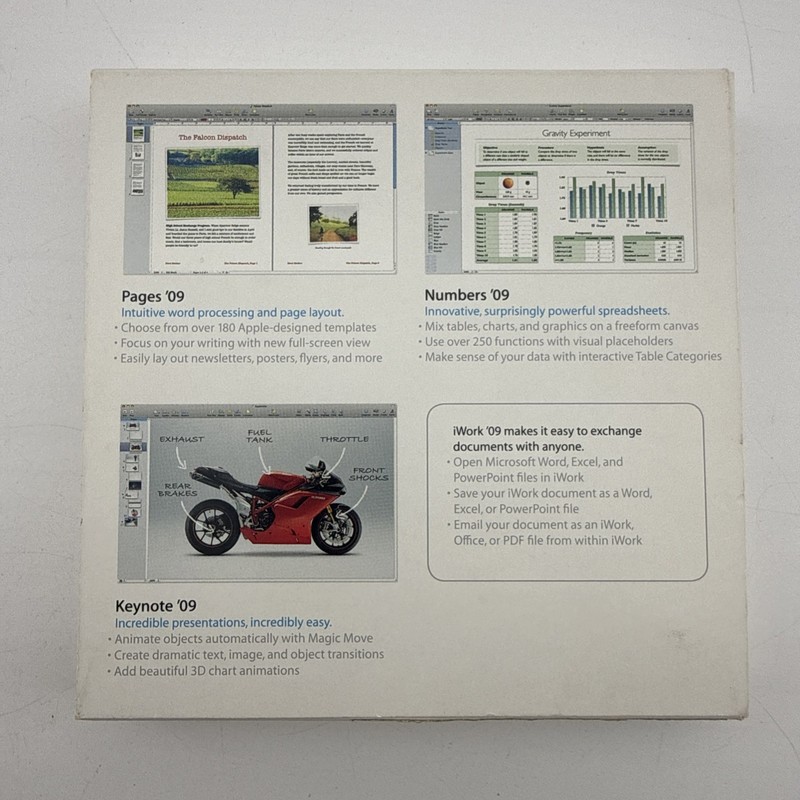 Apple iWork '09 MB942Z/A Mac Productivity Suite DVD Boxed gallery