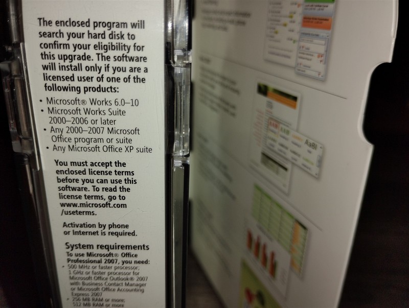 Microsoft Office Professional 2007 PC 2 CD-ROMs Upgrade Retail Pro Version Boxed gallery