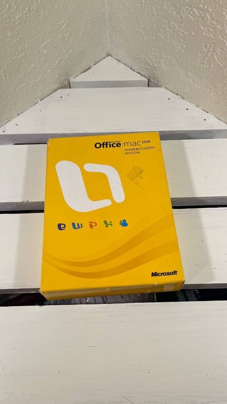 Microsoft Office Mac 2008 Home & Student Edition – Complete Retail Box + Receipt