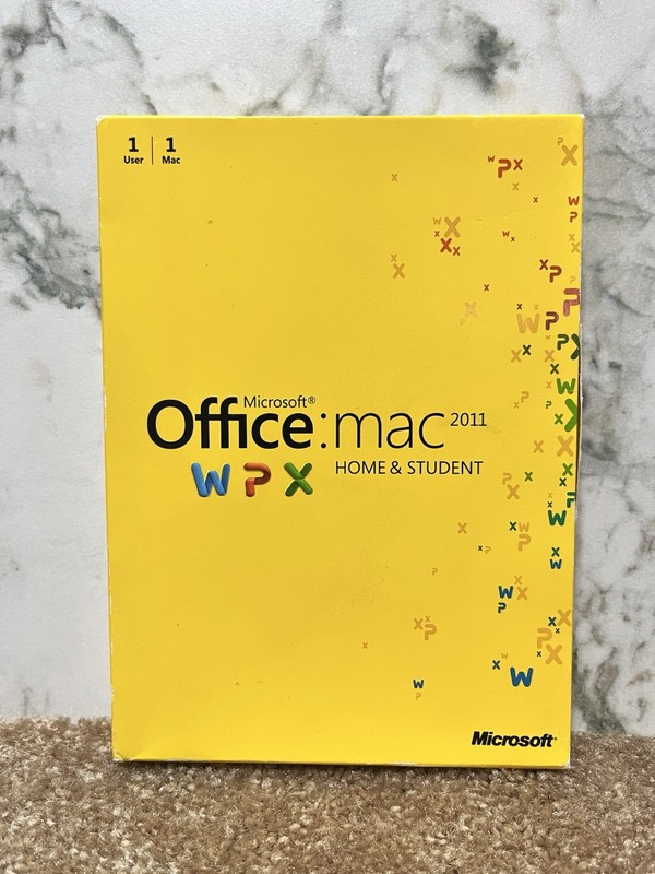 Microsoft Office Mac 2011 Home & Student Software 1 User + Product Key