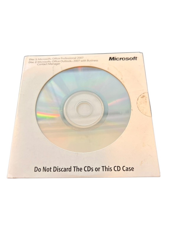 Microsoft Office 2007 Professional Full English Version MS Pro BRAND NEW SEALED