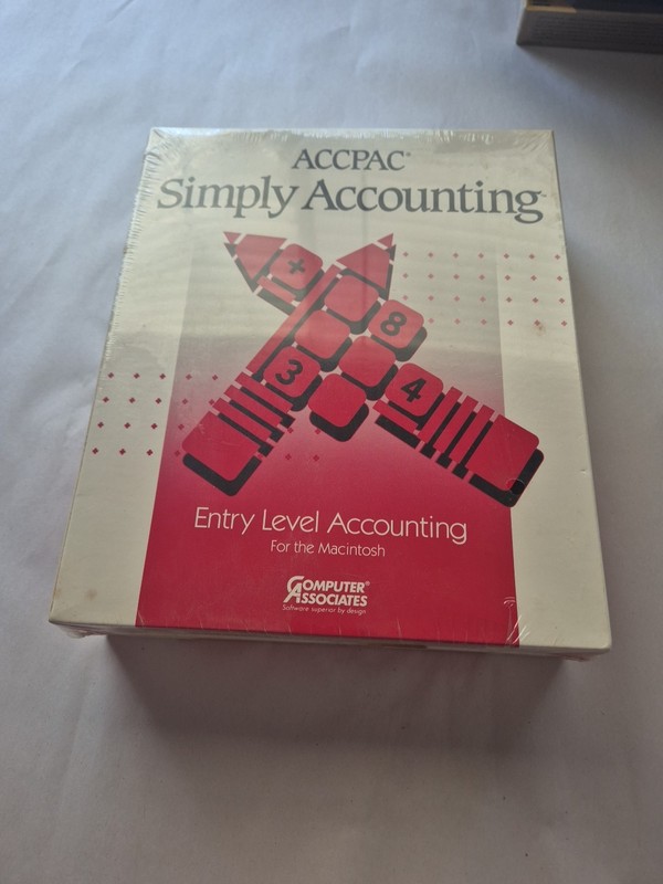 ACCPAC Simply Accounting for Windows, Computer Associates, 1991 Demo Copy SEALED