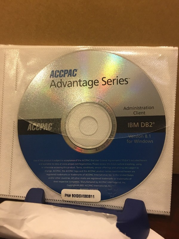 RARE Brand New ACCPAC Advantage Series for IBM DB2 Master CDs. Windows And Linux gallery