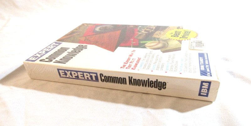 VINTAGE Expert Common Knowledge IBM PC / TANDY 5.25" & 3.5" Factory Sealed gallery