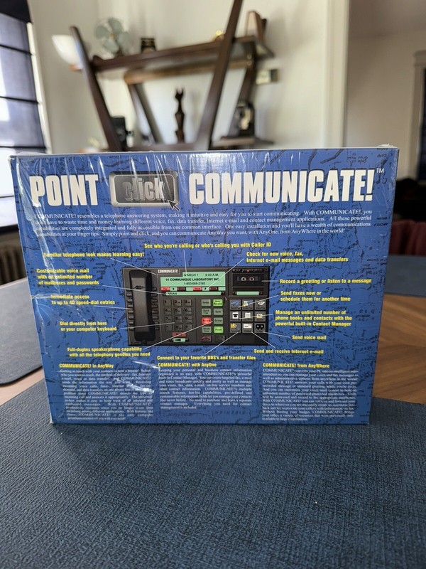 Vintage Communicate! Fax Voice Data Email Contact Management Software SEALED NOS gallery