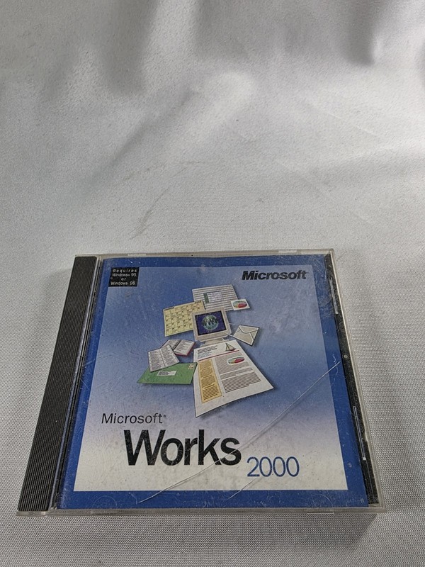 Microsoft Works 2000 #X04-78883 Replacement Disc (PC, 1999) gallery