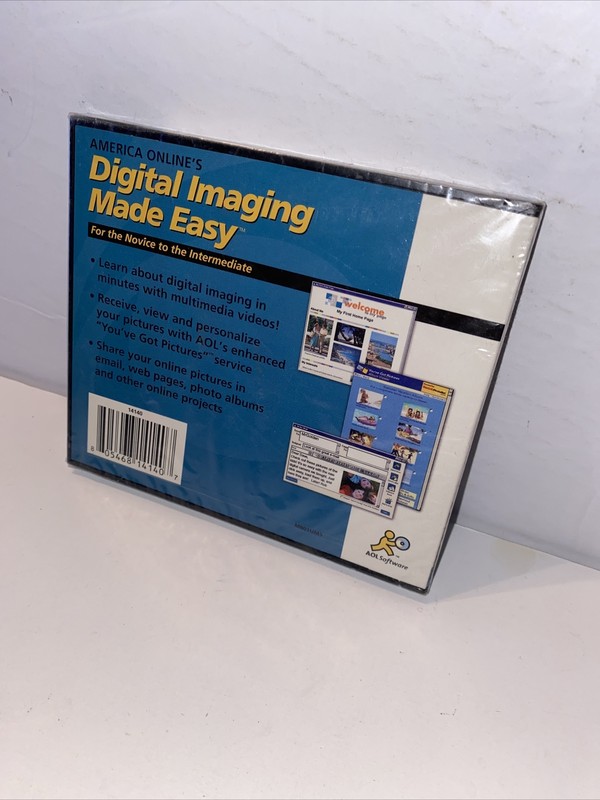 NEW! AOL Digital Imaging Made Easy - PC Software Program CD-Rom gallery