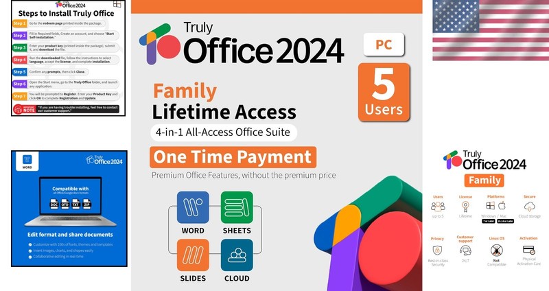 Lifetime 2024 Software for Families: Access Words, Slides, Sheets & Cloud Easily gallery
