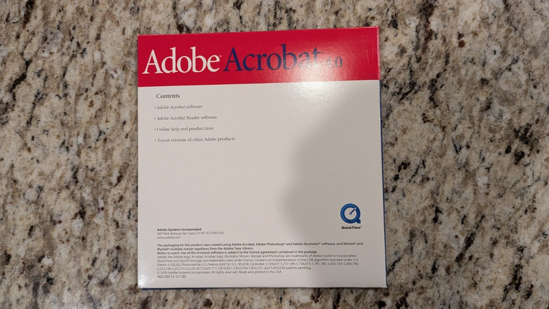 Adobe Acrobat 4.0 for Macintosh CD and sleeve With Serial Number gallery