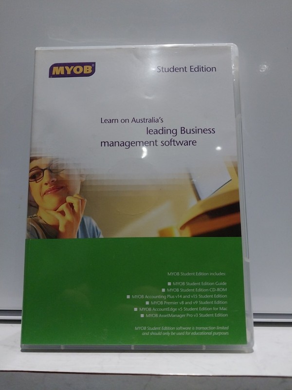 MYOB v3.0 Software CD-Rom For Windows & Mac OS Student Edition
