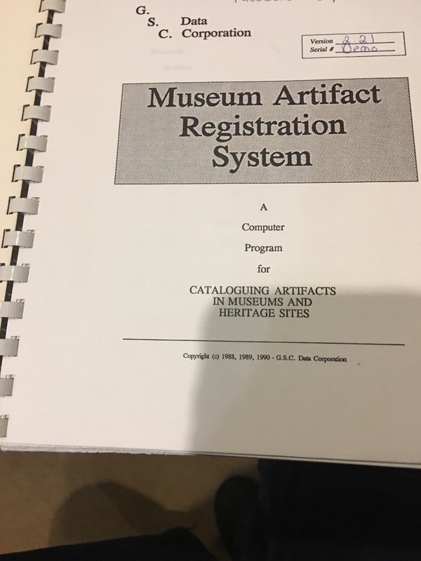 NEW Accpac Plus Companion Product. Museum Artifact Registration System. NFR gallery