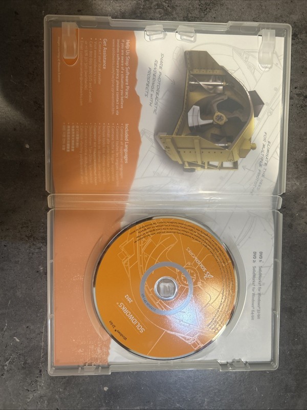 Solid Works 2012 Dual CD Set 32bit & 64bit (No Serial #) gallery