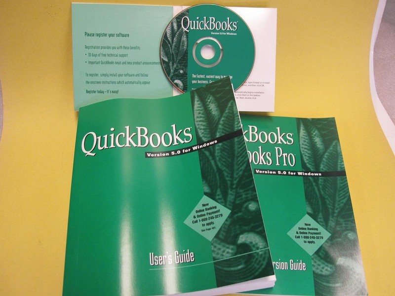 Quickbooks Version 5.0 for Windows Early QB Vintage with CD gallery