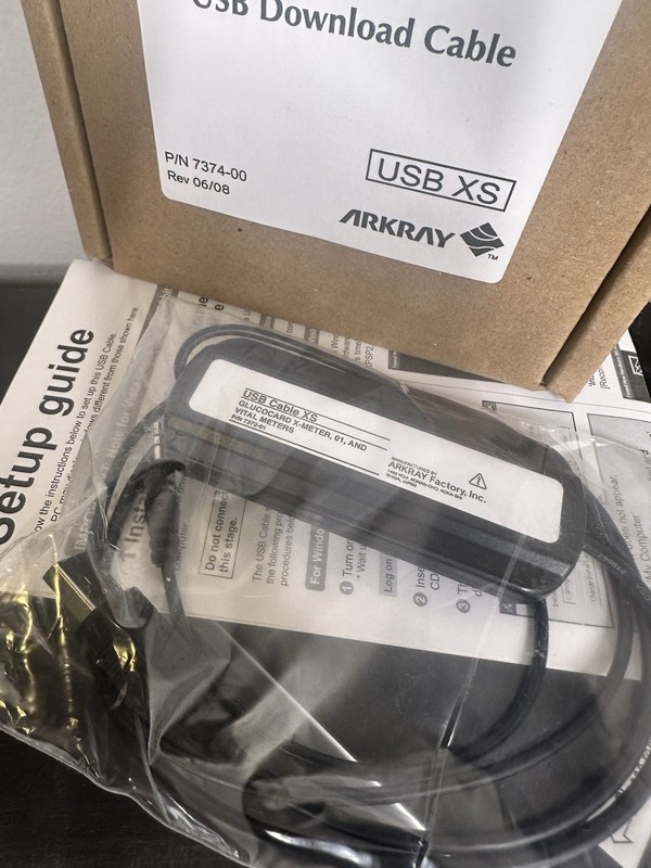Arkray Diabetes Data Management Software USB Download Cable - 557021 *NIB* gallery