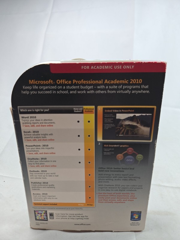 Microsoft Office Professional Academic 2010 Windows w/key gallery