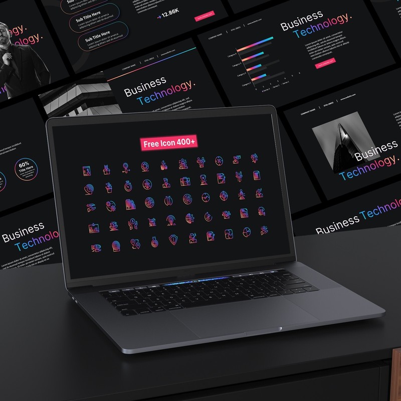Minimalist Black PowerPoint Template – Modern & Professional Design for Business gallery