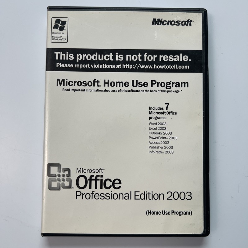 Microsoft Office Professional Edition 2003 – Home Use Program – with Product Key