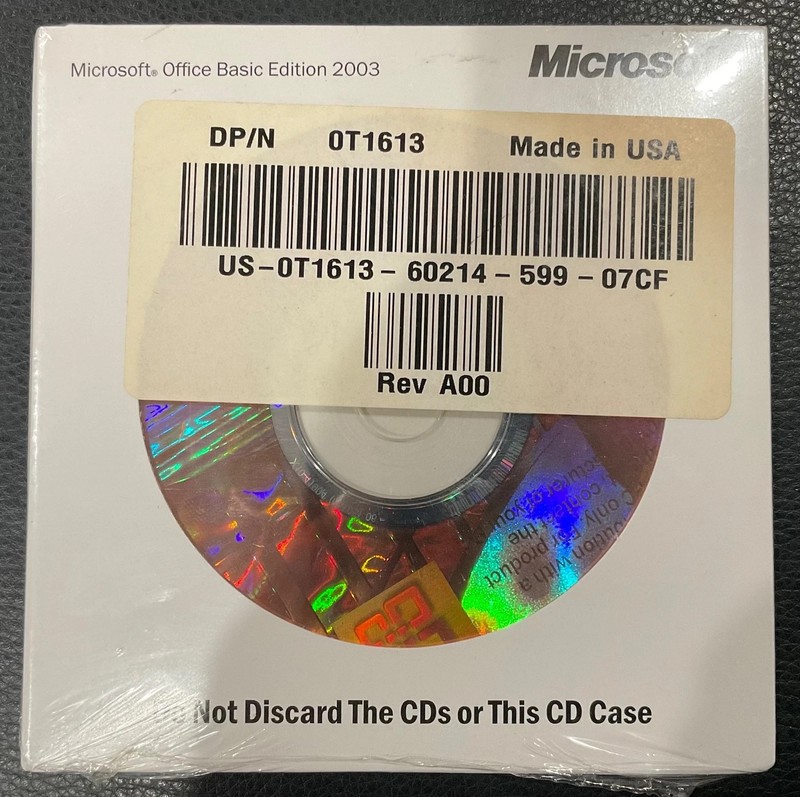 Microsoft Office Basic Edition 2003 w/ Product Key COA factory sealed new